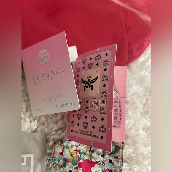 Coach Fragrance Red Tote Bag Travel Handbag Shopper Purse + freebies - Picture 7 of 15